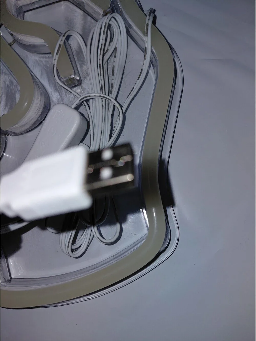 Peace  sign LED light USB cord